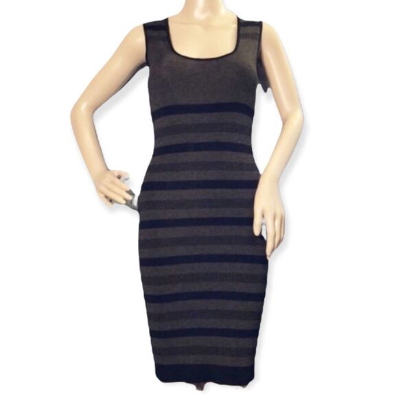 Max Studio Sleeveless Bodycon Striped Dres… - Picture 1 of 10